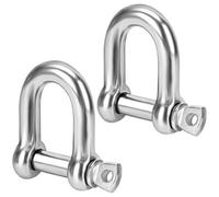 DIYUK M12 D Shackles With Screw Lock ( Pack Of: 10 ) Heavy Duty Steel Durable Hook Ring For Towing And Outdoor Activities