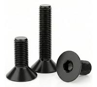 DIYUK M8 x 30mm Black Countersunk Hex Socket Bolt - DIN 7991 Grade 10.9 - Pack of 10