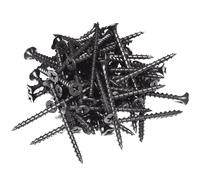 DIYUK Premium Black Wood Screws Length: 160mm (Pack of: 50) Phosphate Coated Coarse Thread Self-Tapping Drywall, and Plasterboard Fixings