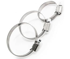 DIYUK W2 Stainless Steel Worm Drive Hose Clamp 110-130mm - DIN 3017 Pipe Clip - Pack of 1