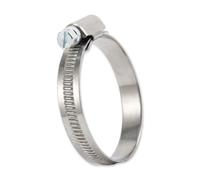 DIYUK W2 Stainless Steel Worm Drive Hose Clips, 30-45mm, Pack of 1 | Adjustable pipe clamps: slim 9mm embossed band with the clamping range on it, 4.0 Nm recommended torque, zinc-plated screw