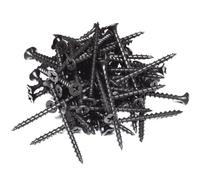DIYUK Wood Screws Length: 160mm ( Pack Of: 100 ) Premium Black Phosphate Coated Coarse Thread Self-Tapping Drywall, Plasterboard
