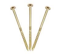 Diyuk Yellow Torx Wood Screws, High-Performance Countersunk Timber Fixings, 200mm X 6.0 (14 X 8"), Pack Of 400