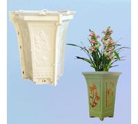 DIYUNIMOULD Hexagonal Cement Flower Pot Molds, Concrete Planter Moulds for DIY Garden Lover (22CM)