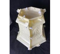 DIYUNIMOULD Hexagonal Cement Flower Pot Molds, Reusable Concrete Planter Molds for Large Planters, Garden Outdoor Decor (31 CM)