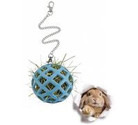 DIYUQISHI 1 Pack Rabbit Treat Ball, Hanging Hay Feeder, Interactive Chew Toy for Rabbits, Cage & Ground Use