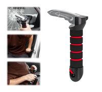 Diyxisk Car Exit Aid, 3-in-1 Function Entry Aid Car, Easy to Carry Exit Aid Car Seniors, Belt Cutter and Window Breaker for Elderly, Disabled and Pregnant Women (Red)