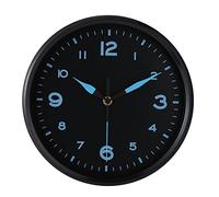 DIYZON Black Wall Clock Silent Non Ticking 10'' Quality Quartz Clock - Battery Operated - Easy to Read - Modern Design and Fashion Style - Suitable for Home/School/Decoration Clock
