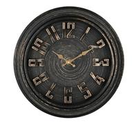 DIYZON Country Style 16 Inch 3D Font Wall Clock Silent Non Ticking, Classicl Retro Timepiece Battery Powered Home, Large Numbers Easy Read, Suitable for Indoor Living Room - Bedroom - Kitchen