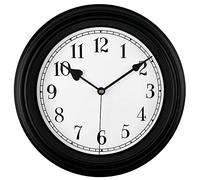 DIYZON Retro Wall Clock, 10 Inch Vintage Silent Non Ticking Classic Clocks, Easy to Read, Quality Quartz Clock Battery Operated, Decorative Bedroom, Kitchen