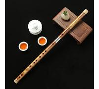 Dizi Bamboo Flute Professional Adult High-end Playing Bitter Bamboo Refined Flute Children Students Beginners Zero-based Musical Instrument C/D/E/F/G Tuning Transverse Flutes(E)