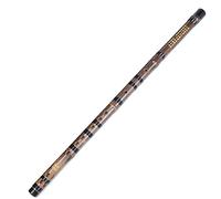 Dizi Black Bamboo Professional Playing Flute for Adult Children Beginner,Transverse Flute National Musical Instrument Transverse Flutes(E)