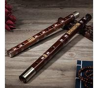 Dizi Chinese Bamboo Transverse Flute Bamboo Flute Professional Adult High-end Performance Bitter Bamboo C/D/E/F/G Tune Fife Instrument Refined from 8 Years Old Bamboo Transverse Flutes(E)