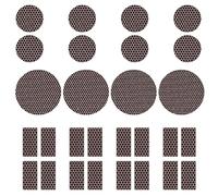 Dizzily 60 Pcs Charcoal Match Striker Paper, 3 Sizes, Adhesive, Easy Ignite, Long-lasting, DIY, Crafts, Camping, Fireplace Decoration