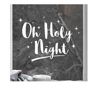 Dizzy Duck Christmas Window Sticker | Oh Holy Night | Reusable Cling Decoration