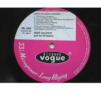 Dizzy Gillespie - Gillespie, Dizzy Dizzy Gillespie Concert LP Vogue VRL3003 VG 1964 record only, NO SLEEVE