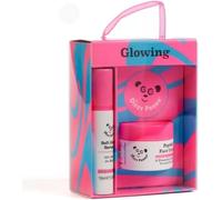 Dizzy Panda Glowing Skincare Gift Set, Peptide Face Cream and Soft Glow Serum, 10ml