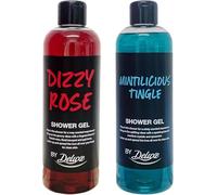 DIZZY ROSE & MINTILICIOUS TINGLE by LidI - SHOWER GEL - Turkish Rose, Floral & Goji Berry and Menthol Crystals & Spearmint Scented | 500mL Each [Total 1000mL]