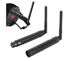 DJ 2.4G Wireless Transmitter and Receiver, Digital Multiplex 512 Light Dome Wireless Controller with Stage Disco Party Bar Lighting, for LED Stage, 7 Groups Identification Codes,