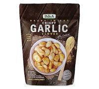 DJ & A Crispy Garlic Cloves - 100% Natural, Non GMO, Plant Based Healthy Snacks - Vegetable Crisps Multipack - Pack of 4 x 45 Grams