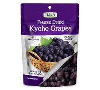 DJ & A Freeze Dried Kyoho Grapes 10 x 25 Grams Pack - 100% Natural & Non GMO Healthy Snacks - Plant Based Fruit Snacks - Fruity Crisps Multipack