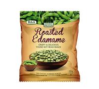 DJ&A Nature's Protein Roasted Edamame - Ready-to-Eat Protein Crisps UK - Snack Packs Rich in Fibre & Protein - No Artificial Flavours - 10 x 200g