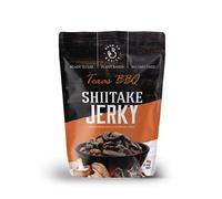DJ & A Shiitake Jerky, Texas BBQ Flavour Vegan Jerky, Healthy Ready to Eat Snacks, No MSG, Non-GMO, 16 x 60g Pack