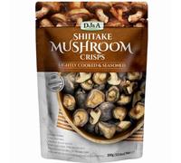 DJ&A Shiitake Mushroom Crisps 300g x 1, Natural Plant Based Vegan NO GMO Snack in Sharing Bag with Welari Thank You Card | (1pack)