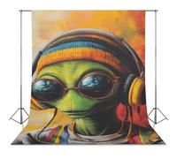 DJ Aliens Reggae Classic Photography Backdrops Photoshoot Backdrop Background Easter Halloween Birthday Party