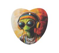 DJ Aliens Reggae Funny Car Air Fresheners Long Lasting Scent Automotive Hanging Scented Cards Tablets