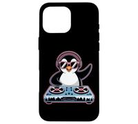 Dj Animal Penguin Spinning Cool Beats Case for iPhone 16 Pro Max