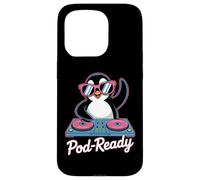 Dj Animal Pod-Ready Fun Penguin Decks Case for iPhone 15 Pro