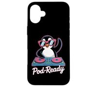 Dj Animal Pod-Ready Fun Penguin Decks Case for iPhone 16 Plus