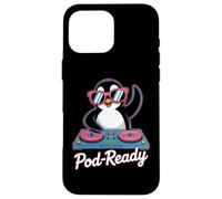 Dj Animal Pod-Ready Fun Penguin Decks Case for iPhone 16 Pro Max