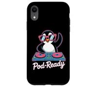 Dj Animal Pod-Ready Fun Penguin Decks Case for iPhone XR