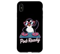 Dj Animal Pod-Ready Fun Penguin Decks Case for iPhone XS Max