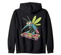 Dj Animal Spin The Beats Insect Fun Zip Hoodie