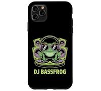 DJ BASSFROG EDM Rave Bass Music Frog With Headphones Case for iPhone 11 Pro Max