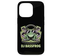 DJ BASSFROG EDM Rave Bass Music Frog With Headphones Case for iPhone 13 Pro