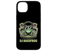 DJ BASSFROG EDM Rave Bass Music Frog With Headphones Case for iPhone 14 Plus