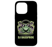DJ BASSFROG EDM Rave Bass Music Frog With Headphones Case for iPhone 14 Pro Max