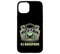 DJ BASSFROG EDM Rave Bass Music Frog With Headphones Case for iPhone 15 Plus