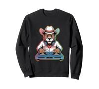 Dj Bear Cowboy Mixing Beats Sweatshirt