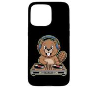 Dj Beaver Spinning Fun Beats Case for iPhone 15 Pro Max