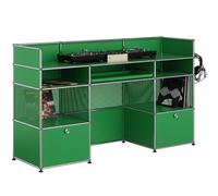 DJ boot standing desk 175 cm wide USM Haller green - USM LOOK BOOK Media 66 28