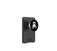 DJ Cat Glitch Style Vaporwave Music Design PopSockets PopWallet for MagSafe