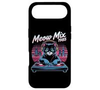 DJ Cat Retro Synthwave Meow Mix 1985 Night City Case for iPhone Air