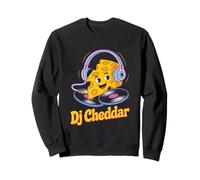 Dj Cheddar Cheese Headphones Vinyl Vibe Sweatshirt