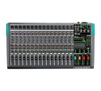 Dj Controller, 16 Channels Sound Mixer Mg16 Mixing Dj Console Usb With 48V Phantom Power 256 Dsp Effects Sound Table For Stage