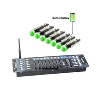 DJ Controller 192 Channels Controller Stage Light 512 Wireless Console Battery Receiver Party DJ Disco Operator Equipment for Dj Lights Par Lights Moving(1C and 7R)